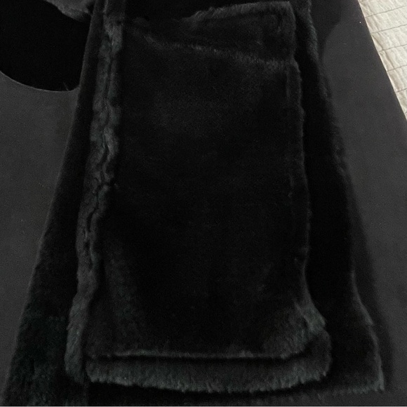 Lauren Ralph Lauren Vest Faux Suede Fur Black Women’s 2X Minimalist Luxury - Picture 11 of 14